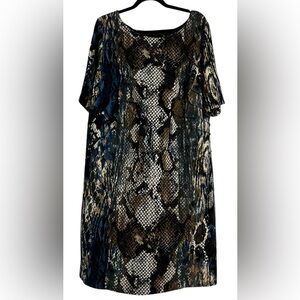 Vintage Connected Woman Midi Dress Short Sleeve